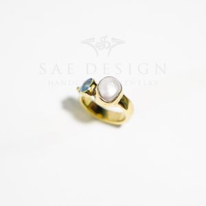 SAE-73 Ocean Topaz Ring